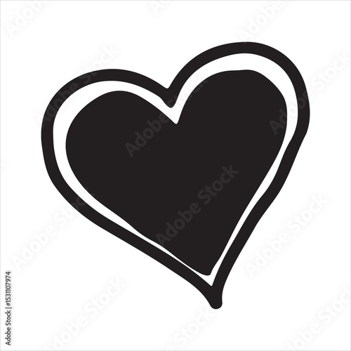 Heart Symbol – Romantic and Emotional Icon for Web, Apps, and UI Design