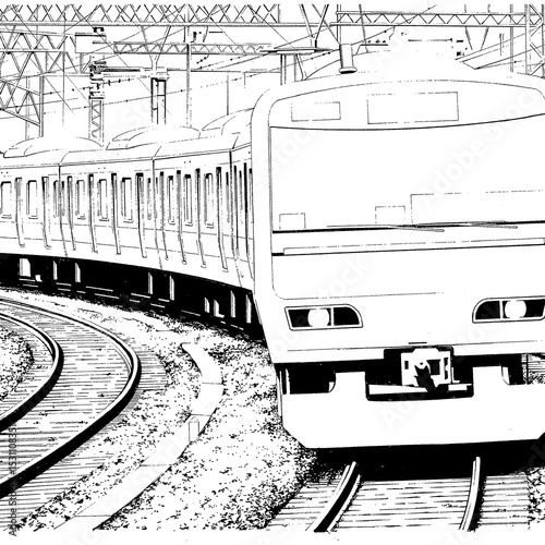 train on railway
