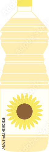 Bouteille d'huile de tournesol