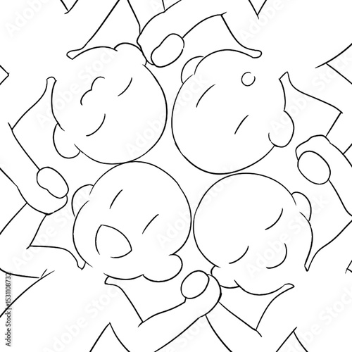 vector illustration of happy family