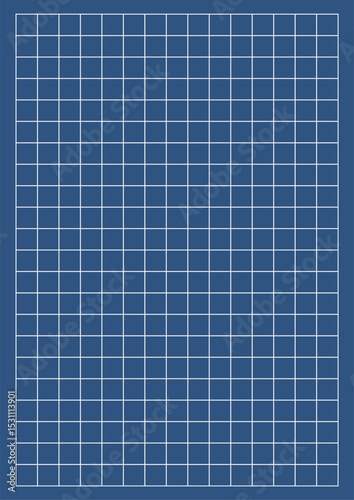 Precise grid pattern on a blue background, perfect for technical drawings, architectural plans, and engineering concepts. Ideal for blueprint-style layouts and data visualization