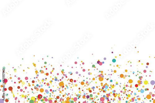 Light multicolor background, colorful vector texture with circles. Splash effect banner. Glitter silver dot abstract illustration with blurred drops of rain. Pattern for web page, banner,poster, card.