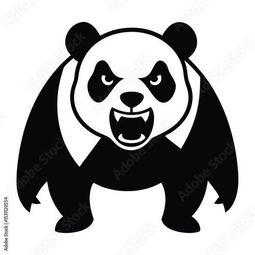 panda bear vector illustration art