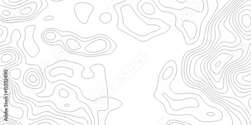 Topographic map lines contour background. Grid geographic relief topographic map pattern background vector. Vector seamless background topography stylized height of the lines map.	