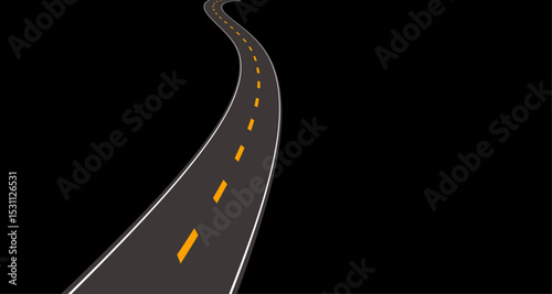 sfondo, strada, curve, viaggio	
