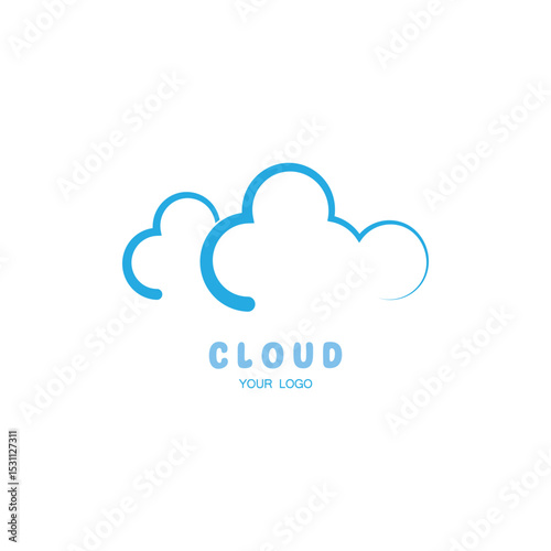 Cloud Logo And Symbol Icon template vector icon illustration design