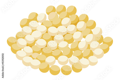 A golden capsule of healthy nutrition, isolated for its medicinal benefits, stands as a macro symbol of health