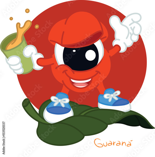 GUARANA FRUIT MASCOT OR CHARACTER AMAZONIA BRAZIL -  REFRIGERANT, JUICE AND FRUIT