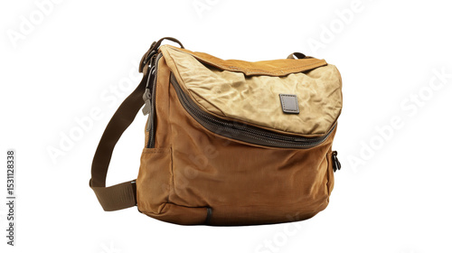 Gender-neutral travel sling pack Transparent background, PNG file
