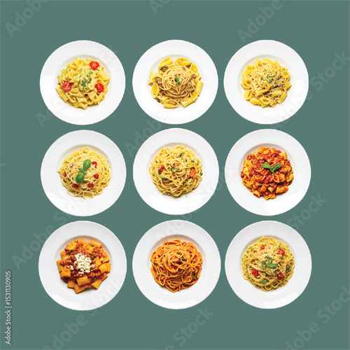 set of different kinds of spices