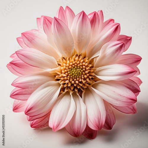 pink dahlia flower isolated