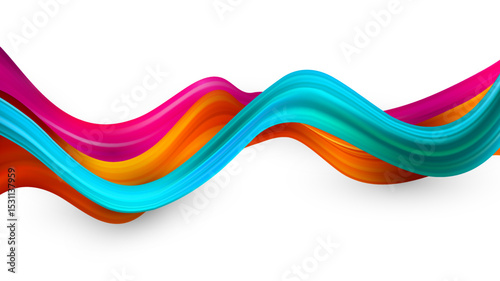 Abstract colorful vector background, color flow liquid wave for design brochure, website, flyer. Stream fluid. Acrylic paint BG