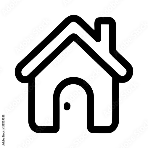 ikon rumah dan gedung sederhana dengan latar belakang putih dan biru untuk real estat dan desain web