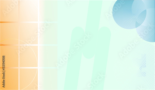 Abstract background in pastel green and yellow colors,Modern summer geometric gradient overlap circle orange, red and yellow abstract background vector design, colorful Shapes with soft Textures