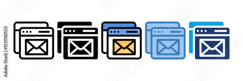 Browser Email Icon Element For Design