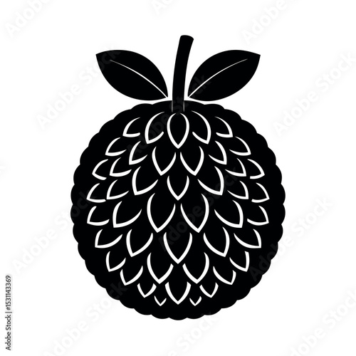 jackfruit vector silhouette