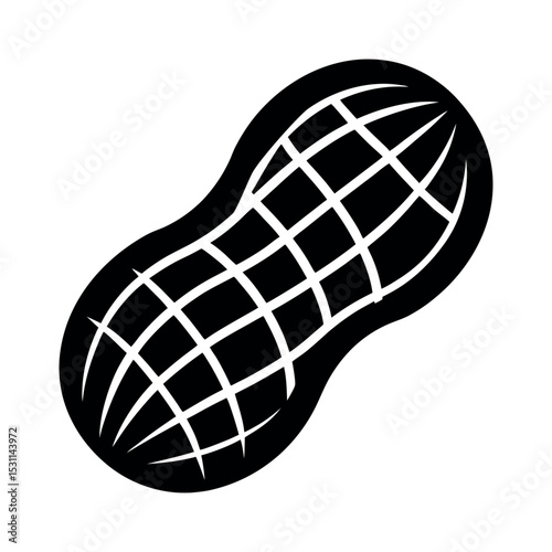 peanut vector silhouette