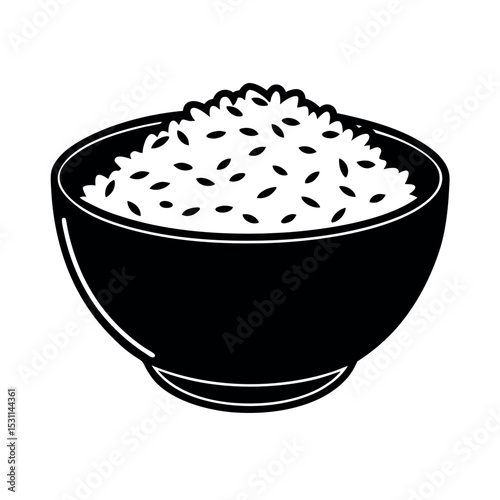 rice vector silhouette