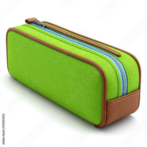 3D Illustration of Pencil Case Isolated on White Background