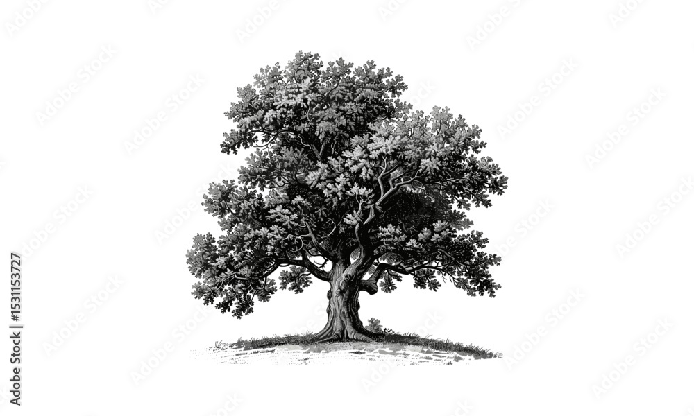 Fototapeta premium Ash Tree vector, nature graphic, botanical art, tree branches, wood texture, eco-friendly tree design, forest nature, green vector, environmental illustration.