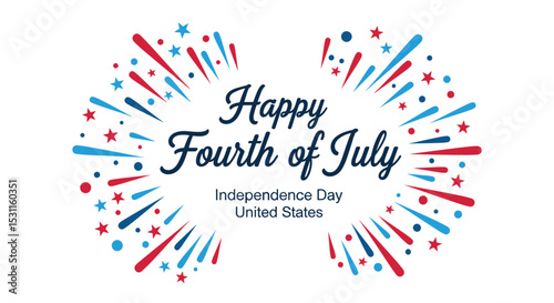 Celebrate American Independence Day with Patriotic Fireworks and Festive Spirit