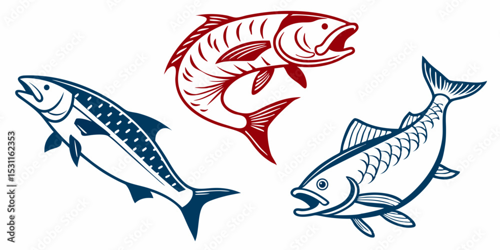 Fototapeta premium fish vector illustration