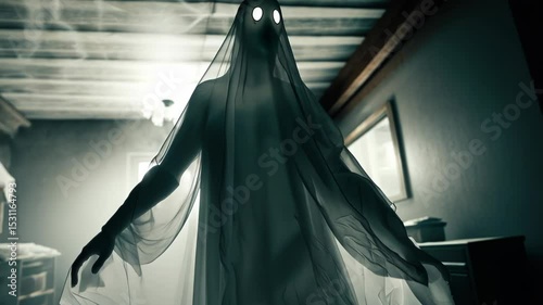 Creepy Ghost in Room