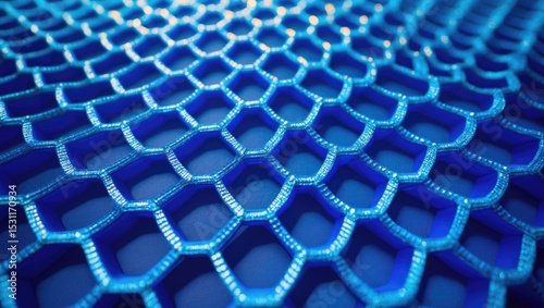 Black and blue metal mesh texture featuring diagonal cells.