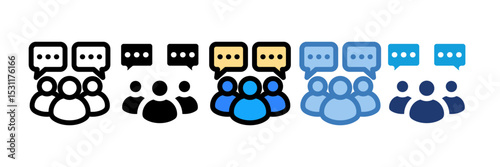 Group Chat Icon Element For Design