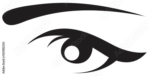 Ancient Egyptian Eye Symbol Vector.