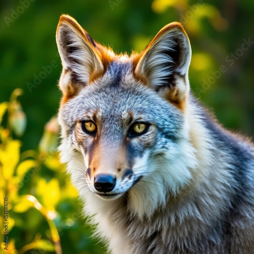 grey wolf portrait