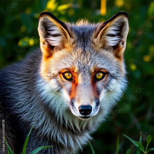 red fox in the woods