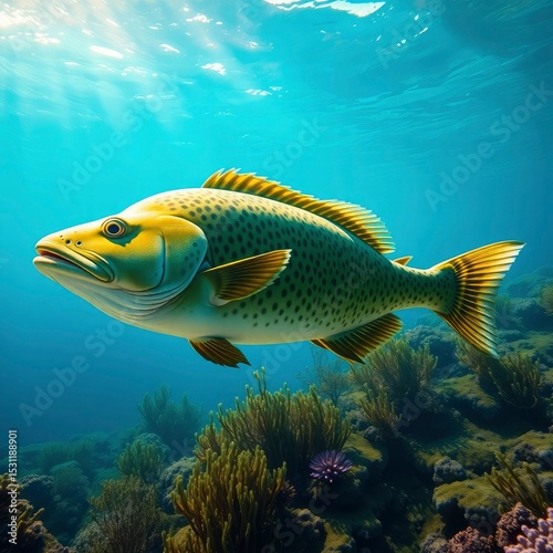 tropical fish in aquarium