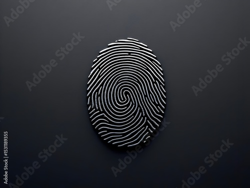 White finger print on a grey background