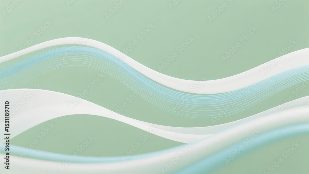 Obraz premium Abstract Wavy Lines on Pastel Background