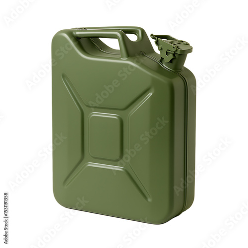 gas petrol can isolated on Transparent background 