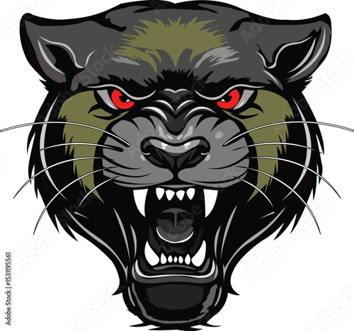 Fierce Panther Head