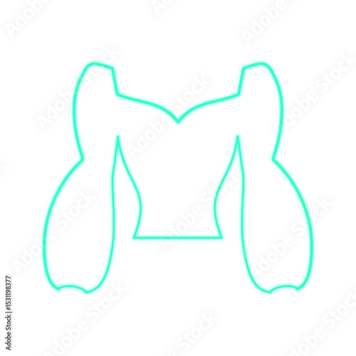 neon blouse icon