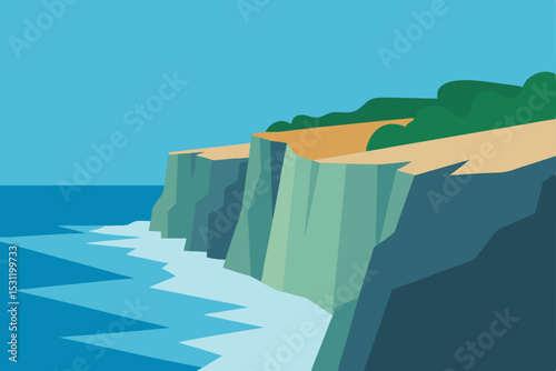 aerial view of the ocean