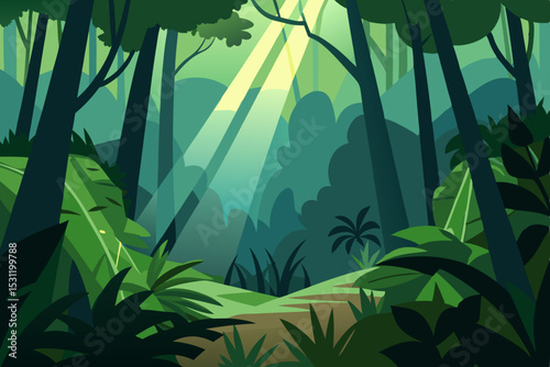 bamboo forest in the morning