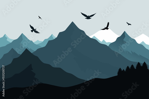 mountain landscape in the mountains