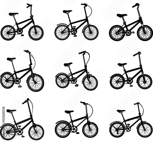 folding bick vector