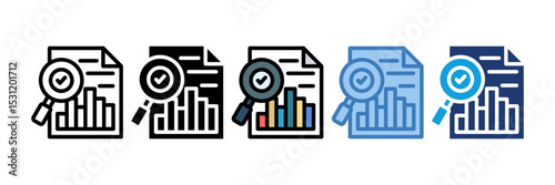 Report Document Icon Element For Design