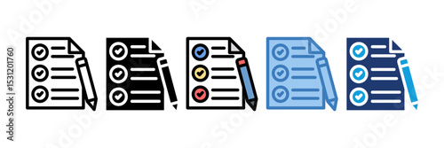 Survey Form Icon Element For Design
