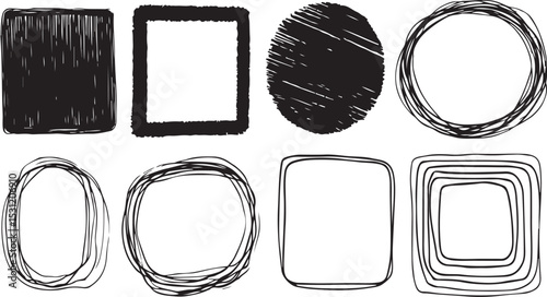 Grunge frame collecton. Grounge border set.  Set of frame border line page vector vintage simple vertical