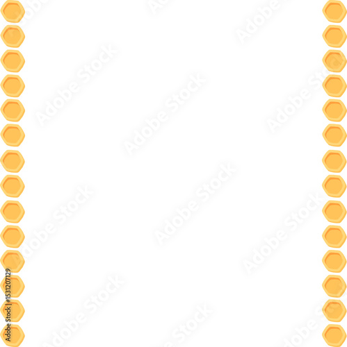 Bee Hive, Honey Comb Border Line