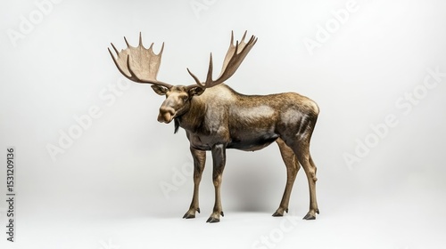 Moose in Studio Setting
