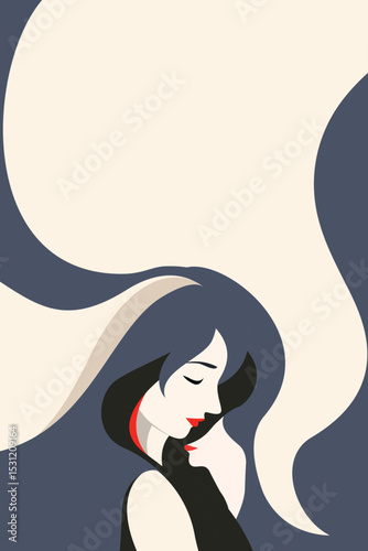 Shadow, Mind, Communication, Brain, Emotional Intelligence, Trauma, Inner Child, Person, Sadness, Happiness, Thoughts, Mental Health, Mother, Daughter, Women, Woman, GIRL, Artwork, Vector