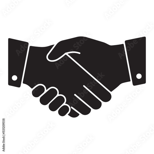 handshake icon vector illustration