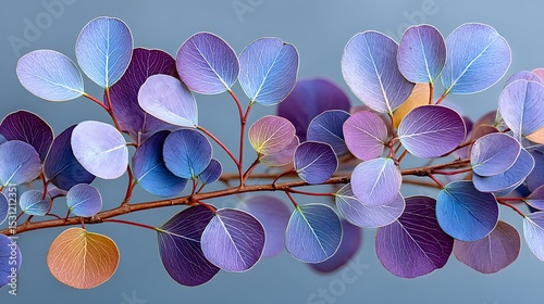 Lethal Bane Plant in Minimalist Style with Golden Highlights and Colorful Leaves